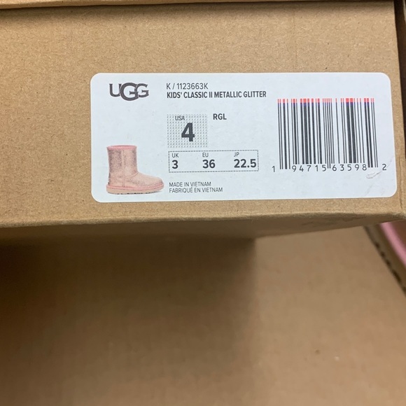 UGG Rose metallic Pink Boots - Picture 6 of 8
